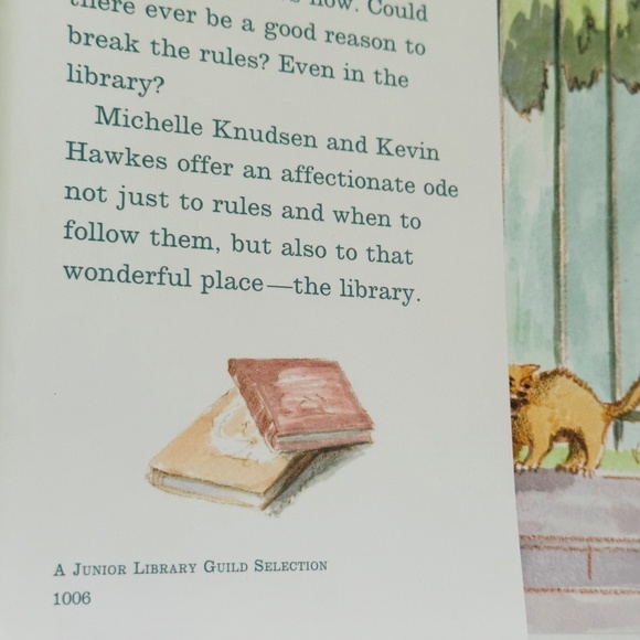 Autographed Edition Library Lion Michelle Knudsen Hardcover Picture Book - Picture 3 of 16